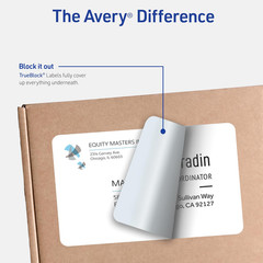 Avery Printable Shipping Labels with Sure Feed, 2″ X 4″ Customizable Stickers, W