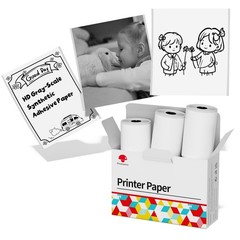 Phomemo HD Gray-Scale Synthetic Adhesive Thermal Paper, Glossy Printable Stic…