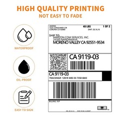 JADENS Thermal Shipping Labels 4×6-350 Labels(4 Rolls), 4×6 inches, Label