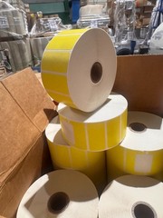 Industrial Thermal Transfer Labels – Yellow, 2 x 1(2700RL / 12 cs)/CU7258