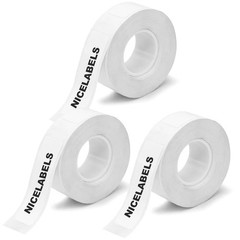 3 rollsTape Refills (Bright White), Compatible with Phomemo D30 Printer, Whit…