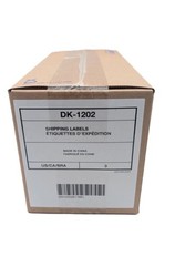 Case of 3 Rolls Genuine Brother DK-1202 White Shipping Labels (300 Per Roll) NEW