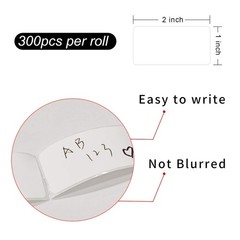Removable Freezer Labels, Date Label 1×2 Inch Food Storage 1×2 inch, White