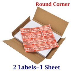 Premium 8.5×5.5 Round Corner Shipping Postage Label Half Sheet Self Adhesive