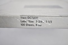 Wausau Coated Premium Laser Inkjet Die Cut Labels 100 Sheets 8/Sheet White