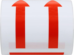 3X5 Inch Red Arrows This Side up Stickers for Shipping Packing, 100 Labels