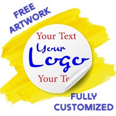 Personalised Round Printed Stickers – Logo Labels – Circle Labels Custom Logo