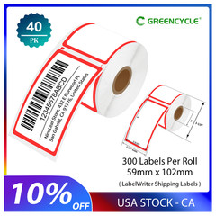 40ROLL Framed Multipurpose Labels 2-5/16″ x 4″ for DYMO 30344 LabelWriter 315