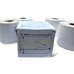 Dymo Compatible 99019 – 2-5/16″ x 7-1/2″ 1-Part Internet Postage Labels 6 Rolls