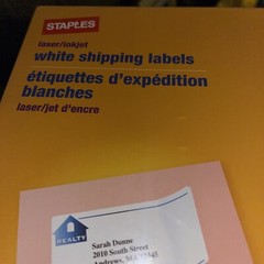 Staples Laser/Inkjet Shipping Labels 2″ x 4″ White 10 Labels/Sheet 100 Sheets