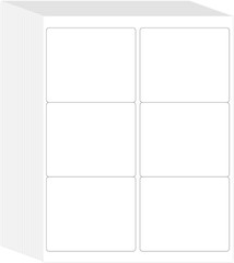 Printable Shipping Address Labels, 500 Sheets, 3-1/3″ X 4″ Sticker Labels for La