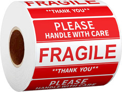 2″ X 3″ Fragile Stickers for Shipping and Moving Please Handle with Care Fragile