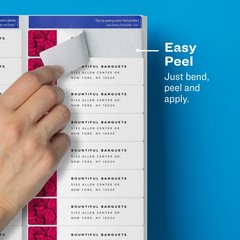 Avery Printable Address Matte Clear 1,000 Blank Mailing Labels with Sure Feed