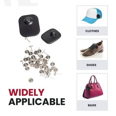 16MM Smooth Flathead Pins for Retail Security Tags EAS Loss Prevention – 1000…