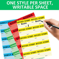 Large Moving Labels for Boxes Color Coded, 460 Stickers for Home Moving Supplies