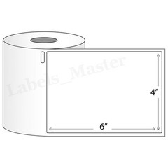 20 Rolls DYMO 4XL Shipping Labels 4×6 Compatible 1744907 Direct Thermal Printer