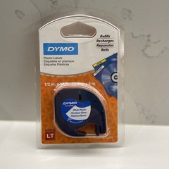 DYMO 91331 Labeler Plastic Tape 12mm x 4M – White