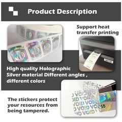 Silver Void Seal Stickers – 1.2×0.68″, Pack of 5000