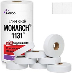 Strong Adhesive Labels – 20,000 Monarch 1131 Pricing Stickers with Free Ink Roll