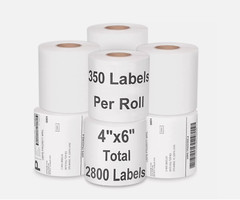 CDU Technology 4″ x 6″ Direct Thermal Shipping Labels with 350 Labels