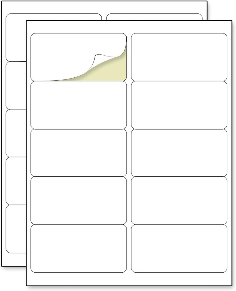 40 Sheets, 2″ x 4″ – Printable Labels Stickers, Mailing x | 40 Sheets