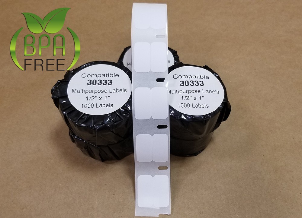 1000 Labels 4 Rolls Compatible w/ Dymo® Printers 30333 Address Multi Labeling
