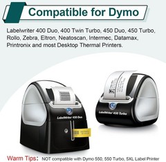 6Rolls 1” X 2 1/8” Multipurpose Labels 30336 500P/R Compatible For Dymo LW 330