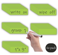 Magnetic Dry Erase Labels (1×3,Pack of 60),Name Tags Magnets Sticker,Durable …
