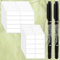 300 Pcs Clothing Labels No Iron Fabric Labels Washable Name Tags for Nursing Hom