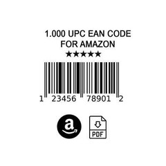 1000 EAN UPC Codes for Amazon Certified GS1 Numbers Lifetime