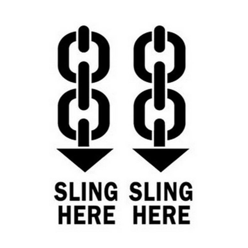 4″ x 6″ Sling Here Labels (500 per Roll)