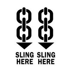 4″ x 6″ Sling Here Labels (500 per Roll)