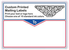 Printed Shipping Labels, 2000 Custom 4″ x 3″ Mailing Stickers, Continuous sheets