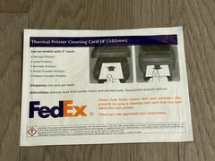 Zebra/Dymo/Rollo Thermal Label Printer Cleaning Card – 5 Pcs Pack by FedEx