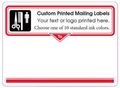 Printed Shipping Labels, 10,000 Custom 4″ x 3″ Business Mailing Stickers 1 color