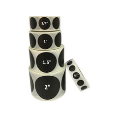 1.75″ Direct Thermal Printer Zebra Rollo GRN Round Labels 1″ Core 2 RLS 800 EA