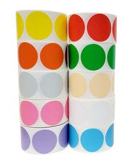 1.75″ Direct Thermal Printer Zebra Rollo GRN Round Labels 1″ Core 2 RLS 800 EA