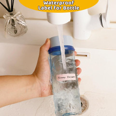 Waterproof Removable Labels Name Tags – 320PCS with Pen Adhesive Name Label Stic