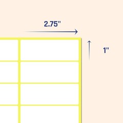 300 Pieces – White Sticky Labels to Write On, Blank Stick On Adhesive Sticker…