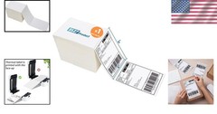 4×6 White Perforated Direct Thermal Labels – 500 Pack for Seamless Shipping