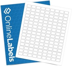 OnlineLabels 0.75″ x 0.5″ Labels – White Matte – Inkjet/Laser – 10 Sheets | P…
