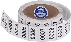 Consecutively Numbered Labels – 1.5×0.75 Inches, 1,000 Roll