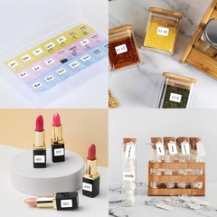 3040 Pcs Matte Small White Labels Stickers Blank Labels Removable Price Tags Lab