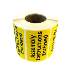 2.5×1.5 Assembly Instructions Enclosed Adhesive YL Stickers 1 ROLL of 500 Labels