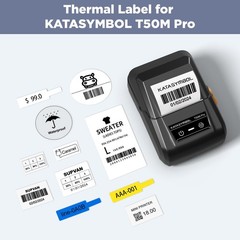 SUPVAN T50M Series Label Maker Tape, Pack of 16 Rolls 1.96” × 3.14” (50mm ×…