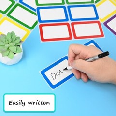 200 Name Tag Stickers Self Adhesive Labels Office School Meetings Parties New