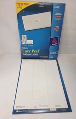 Avery Easy Peel Mailing Address Labels, Inkjet, 1 x 2 5/8, White, 750/Pack Read