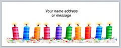 30 Personalized Return Address Labels Birthday Buy 3 get 1 free (bo 881)