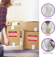 12 Rolls 3 X 2 Inch Handle with Care Fragile Thank You Warning Packing Shipping