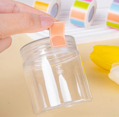 1 roll 500pcs Waterproof Color-Coded Index Tabs Sticky Labels for Organizing